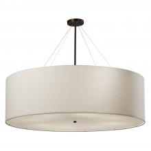 Justice Design Group FAB-9597-WHTE-DBRZ-LED8-5600 - Classic 48" LED Drum Pendant