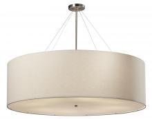Justice Design Group FAB-9597-WHTE-NCKL-LED8-5600 - Classic 48" LED Drum Pendant