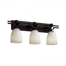 Justice Design Group FSN-8503-15-WEVE-NCKL - Argyle 3-Light Bath Bar