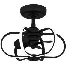 Quoizel QFA6164MBK - Zuri Integrated LED Matte Black Fan Light