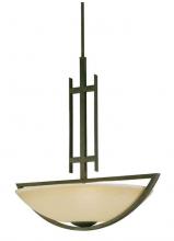 International 13804-02 - Three Light Bronze Up Pendant