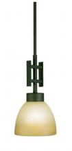 International 13808-02 - One Light Bronze Down Mini Pendant