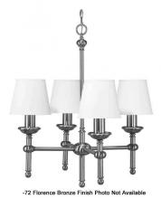 International 14030-72 - Four Light Bronze Up Chandelier