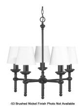 International 14031-53 - Five Light Nickel Up Chandelier