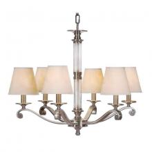 International 14071-53 - Six Light Nickel Up Chandelier