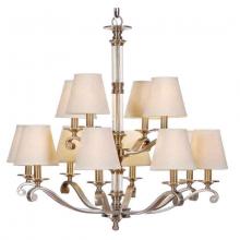 International 14072-53 - Twelve Light Nickel Up Chandelier