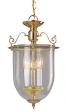 International 23461-10 - Three Light Brass Foyer Hall Pendant