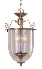 International 23461-11 - Three Light Brass Foyer Hall Pendant