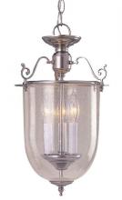 International 23461-56 - Three Light Nickel Foyer Hall Pendant