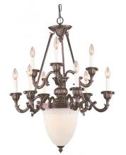 International 24504-02 - Eleven Light Bronze Up Chandelier