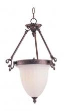 International 24505-02 - Three Light Bronze Foyer Hall Pendant