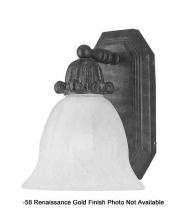 International 24508-58 - One Light Gold Bathroom Sconce