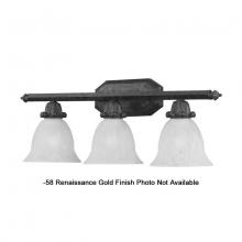 International 24510-58 - Three Light Gold Vanity