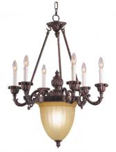 International 24533-02 - Eight Light Bronze Up Chandelier
