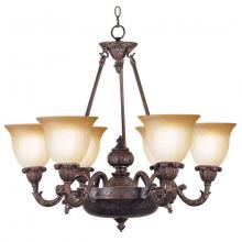 International 24538-02 - Six Light Bronze Up Chandelier