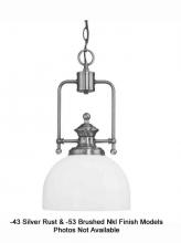 International 3561-53 - One Light Nickel Down Pendant