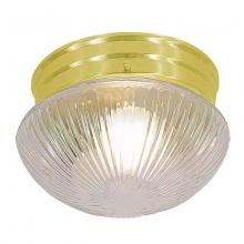 International 5362-10 - Two Light Brass Mushroom Flush Mount