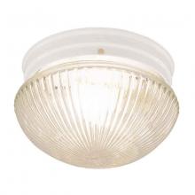 International 5360-30 - One Light White Mushroom Flush Mount