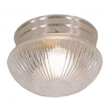 International 5362-53 - Two Light Nickel Mushroom Flush Mount