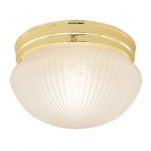 International 5367-10 - Two Light Brass Mushroom Flush Mount