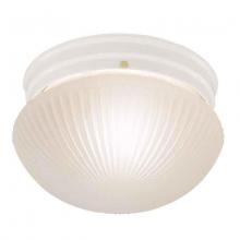 International 5365-30 - One Light White Mushroom Flush Mount