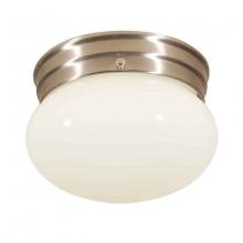 International 5571-53 - One Light Nickel Mushroom Flush Mount