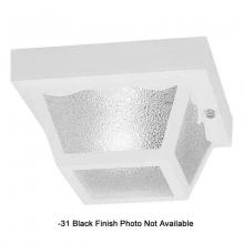 International 7101-31 - One Light Black Outdoor Flush Mount