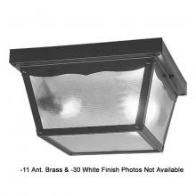 International 7426-11 - Two Light Brass Outdoor Flush Mount