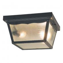 International 7426-31 - Two Light Black Outdoor Flush Mount