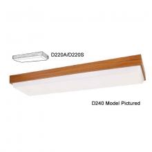 International D220A-KT - Two Light Wood Fluorescent Light