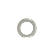 Satco Products Inc. 90/1832 - Steel Check Ring; Curled Edge; 1/4 IP Slip; Nickel Plated Finish; 1" Diameter