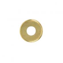 Satco Products Inc. 90/2061 - Steel Check Ring; Curled Edge; 1/8 IP Slip; Brass Plated Finish; 1-3/8" Diameter