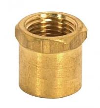 Satco Products Inc. 90/2153 - Brass Coupling; Unfinished; 1/2" Long; Hexagon Head Coupling; 1/8 IP