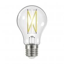 Satco Products Inc. S12416 - 8 Watt A19 LED Filament; Clear; Medium Base; 3500K; 90 CRI; 120 Volt
