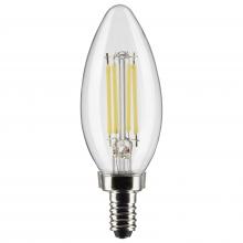 Satco Products Inc. S21274 - 5.5 Watt B11 LED Filament; Clear; Candelabra base; 90 CRI; 3000K; 120 Volt