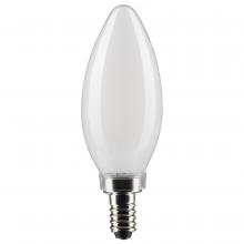 Satco Products Inc. S21278 - 5.5 Watt B11 LED Filament; Frost; Candelabra base; 90 CRI; 2700K; 120 Volt