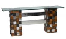 Oggetti Luce 91-CBE CNS - Console, Cubes, Wood/SS
