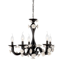 Eurofase 25572-025 - Martina, 5Lt Chandelier, Black/White