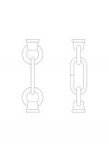 Generation Lighting 9122-848 - Replacement Chain Link and Loop in Satin Brass