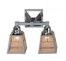 Arroyo Craftsman AS-2ERM-RB - a-line shade 2 light sconce without overlay (empty)