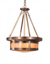 Arroyo Craftsman BCMH-20WO-MB - 20" berkeley open top pendant