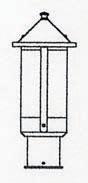 Arroyo Craftsman BP-6LF-RC - 6" berkeley long body post mount