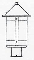 Arroyo Craftsman BP-8CS-RB - 8" berkeley post mount