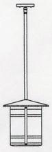 Arroyo Craftsman BSH-11LWO-N - 11" berkeley long body stem hung pendant