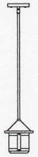 Arroyo Craftsman BSH-6SM-MB - 6" berkeley short body stem hung pendant