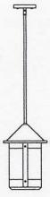 Arroyo Craftsman BSH-8OF-BZ - 8" berkeley stem hung pendant