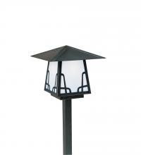 Arroyo Craftsman CSP-8HAM-BZ - 8" carmel stem mount with hillcrest overlay