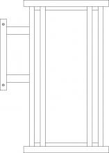 Arroyo Craftsman GLB-9M-BK - 9" glencoe wall mount