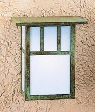 Arroyo Craftsman HS-8AWO-S - 8" huntington sconce with roof and classic arch overlay