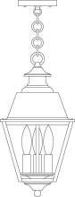 Arroyo Craftsman INH-8MRCS-AC - 8" inverness pendant with metal roof
